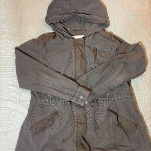 American Rag Cie green utility hooded jacket women’s XL